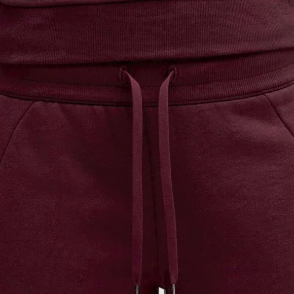 NWT Scuba Mid-Rise Wide-Leg Pant *Regular, Sz S, GARNET - Picture 2 of 8